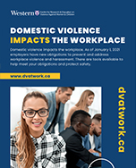 domestic violence impacts the workplace poster