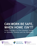 Initial Findings of a Pan-Canadian Survey on Domestic Violence and the Workplace